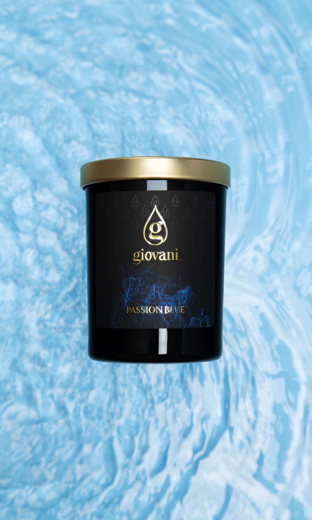 Passion Blue Świeca zapachowa z trzeszczącym knotem